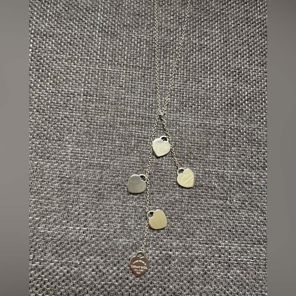 Tiffany & Co drop heart return to Tiffany necklace Retired